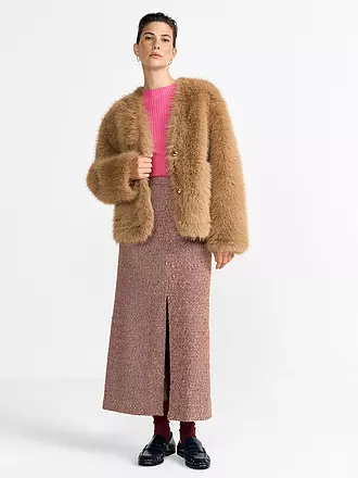 RICHROYAL | Jacke in Felloptik | 